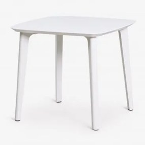 Kwadratowy Stół Ogrodowy 85x85 Cm Z Polipropylenu Scand Biała - Sklum