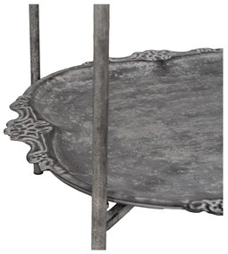 Szary metalowy regał 45x144x45 cm Mireille – Ixia