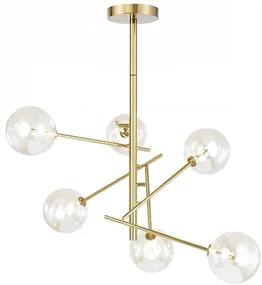 Lampa Wisząca Szklane Kule 6 szt APP919-6CP Złota