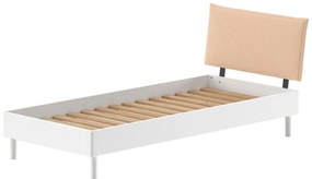 Białe łóżko dziecięce z litego drewna bukowego 90x200 cm Forrest – Vipack