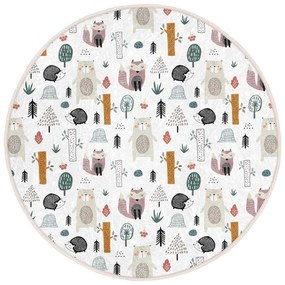 Biały dywan dziecięcy ø 80 cm Comfort – Mila Home