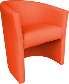 Fotel CLUB tkanina Eko skóra elegancki fotel tapicerowany do salonu i gabinetu : Kolor tkaniny - EKO-SKÓRA - 20D