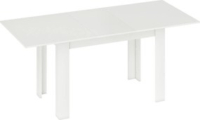 HOMCOM Stół rozkładany, 140/180 x 80 cm stół kuchenny dla 6-8 osób, do kuchni, jadalni, biały | Aosom PL