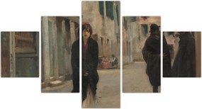 Obraz - John Singer Sargent, Street in Venice, reprodukcje (125x70 cm)