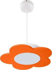 Pomarańczowa dziecięca lampa wisząca kwiat - 4X S200 S6-W06