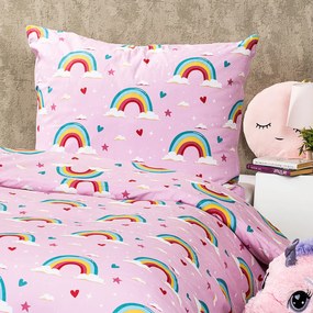 4Home Dziecięca pościel bawełniana Rainbow, 140 x200 cm, 70 x 90 cm, 140 x 200 cm, 70 x 90 cm