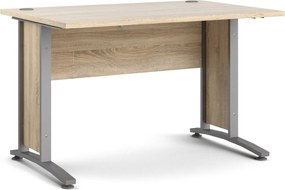 Biurko proste Prima dąb sonoma 120 szare nogi