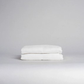 Białe prześcieradło z mieszanki lnu 230x270 cm – Linen Tales