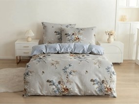PrzytulneMieszkanie.pl PrzytulneMieszkanie.pl Pościel z mikroflanelu KWIANO szara Rozmiar pościeli: 70 x 90 cm | 140 x 200 cm