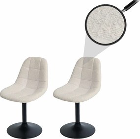 Krzesło do jadalni MCW-A60 (zestaw 2 sztuk),  beżowy