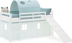 Łóżko piętrowe dla dzieci 90x200 cm Białe