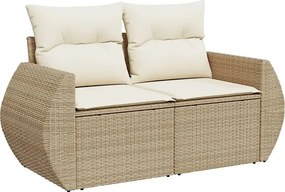 Beżowa dwuosobowa sofa ogrodowa N2-D28