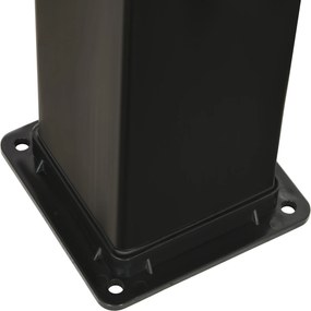 Outsunny Solarna prysznic z obracającą się o 360° głowicą, prysznic do stóp, podgrzewanie wody do 60°C, czarny, 19 x 20 x 217 cm