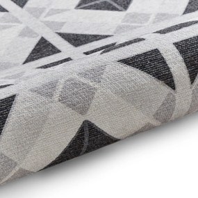 Jasnoszaro-ciemnoszary chodnik odpowiedni do prania 76x230 cm Victoria Light – Think Rugs