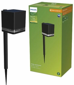 Philips Virona zewnętrzna słupkowa lampa LEDczarna, 1,8 W, 200 lm, 2700 K