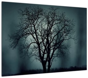 Obraz na szkle - drzew podczas zaćmienia (70x50 cm)