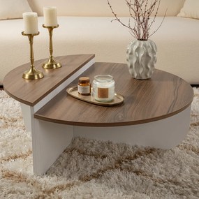 Stolik kawowy Orion Walnut White