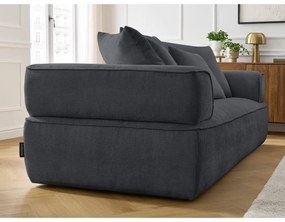 Ciemnoszara sofa z tkaniny szenilowej 237 cm Whesley – Bobochic Paris