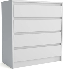 Komoda ASTORRE - Biały / 75 cm / 4 szuflady