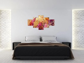 Obraz - Abstrakcyjny obraz kwiatów II. (125x70 cm)