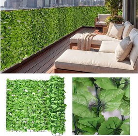 Osłona balkonu N77 II Blatt,  300 x 150 cm, jasny kolor