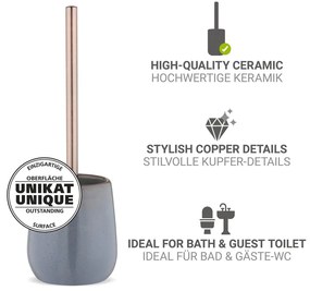 Szara ceramiczna szczotka do WC Sirmione – Wenko