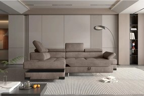 Narożnik EMPORIO L Lewostronny z funkcją spania Lewostronny w ktaninie SERENO 684 WERSAL