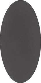 Antracytowy owalny dywan 100x200 R7-W47