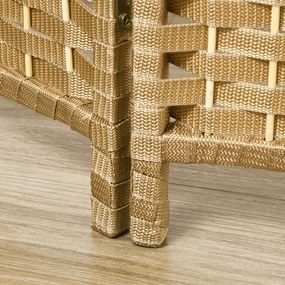 HOMCOM 6-częściowy Parawan, Składany Parawan do Ochrony Prywatności, Ścianka Działowa do Salonu, Sypialni, Biura Domowego, Naturalny