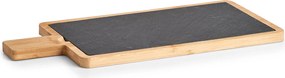 Deska do serwowania łupkowa, z bambusowym uchwytem, 40 x 19 cm