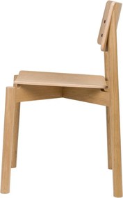 Krzesło sztaplowane w dekorze dębu w naturalnym kolorze Wem – noo.ma