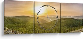 Obraz panoramiczny (z zegarem) (90x30 cm)