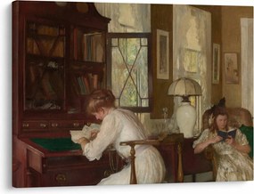 Obraz - Edmund Tarbell, Josephine and Mercie, reprodukcje (70x50 cm)