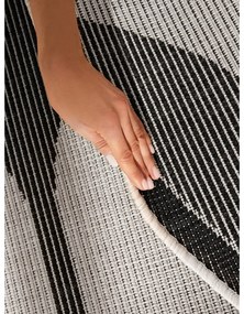 Czarno-biały okrągły dywan odpowiedni na zewnątrz ø 160 cm Duet Bowen – NORTHRUGS