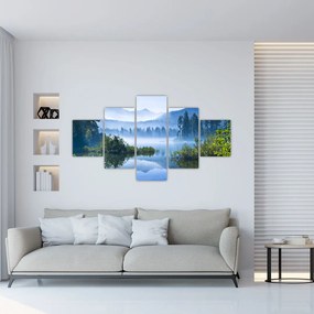 Obraz górskiego jeziora (125x70 cm)