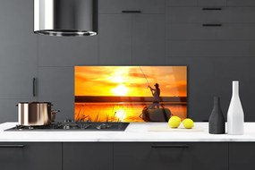 Panel Szklany Spokojny Wieczór nad Jeziorem