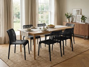 Plastowe krzesło TREGO, antracytowe