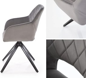 Krzesło do jadalni z obracanym siedziskiem K535 Halmar