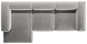 Jasnoszary narożnik (lewostronny/z szezlongiem) Bergano – Cosmopolitan Design