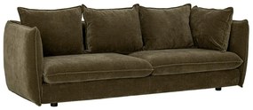 Ciemnozielona sofa 228 cm Austin – Bloomingville