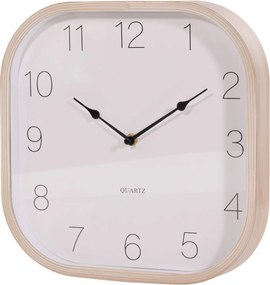 Zegar z ramką z imitacji drewna