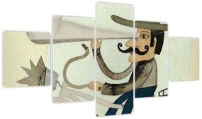 Obraz - Astronom na rowerze (125x70 cm)