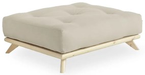 Podnóżek z beżowym obiciem Karup Design Senza Natural/Beige
