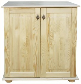 Dwudrzwiowa komoda drewniana KDM-7b, sosna