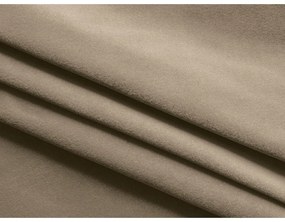 Jasnobrązowa aksamitna rozkładana/ze schowkiem sofa 225 cm Hula – Makamii