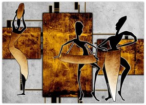 Obraz - Motywy kultury afrykańskiej (70x50 cm)