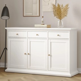 Komoda pokojowa Paris 3+3, kolor biały mat