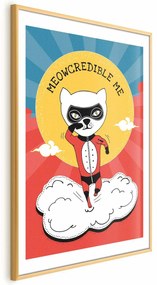 Plakat Szanowny kot 29,7x42 cm z ramą złotą z marginesem ARTGEIST B