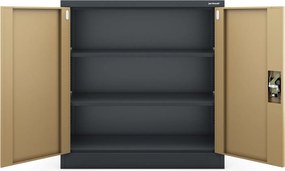 Szafka biurowa Eco Design Beata 90x40x93 cm antracyt/orzech