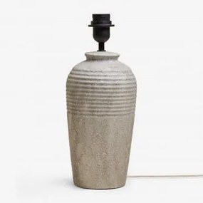 Podstawa Do Lampy Stołowej ↑30 Cm Z Ceramiki Taissa Piaskowy Szary - Sklum